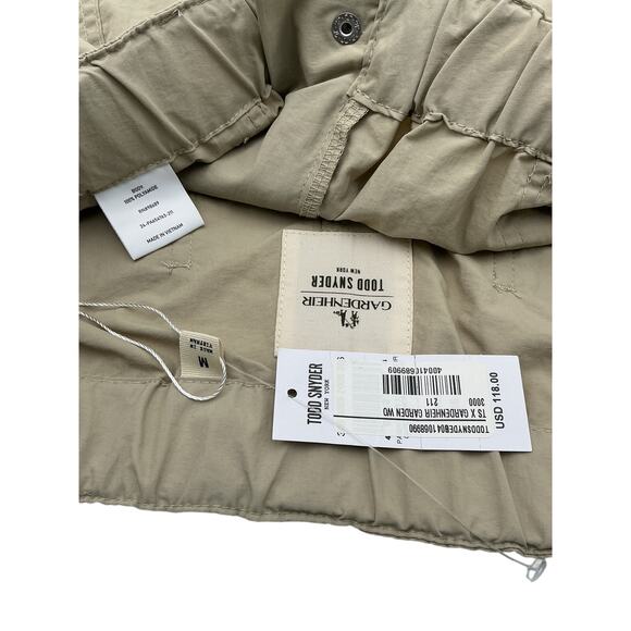 Todd Snyder X Gardenheir 6" 'Garden Work' Beige Polyamide Short Size M - Picture 4 of 4